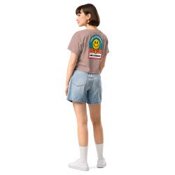Crop Top "Adieu Barraca – Che Cagnard" (brodé & imprimé)