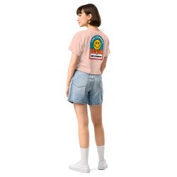 Crop Top "Adieu Barraca – Che Cagnard" (brodé & imprimé)