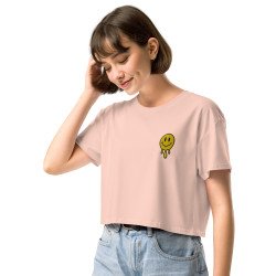 Crop Top "Adieu Barraca – Che Cagnard" (brodé & imprimé)