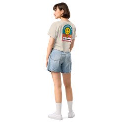 Crop Top "Adieu Barraca – Che Cagnard" (brodé & imprimé)