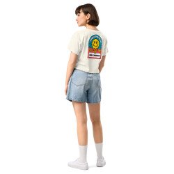 Crop Top "Adieu Barraca – Che Cagnard" (brodé & imprimé)