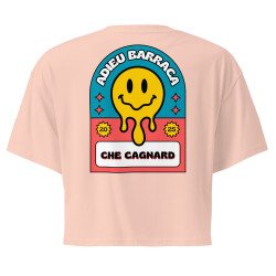 Crop Top "Adieu Barraca – Che Cagnard" (brodé & imprimé)