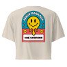 Crop Top "Adieu Barraca – Che Cagnard" (brodé & imprimé)