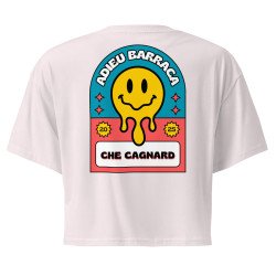 Crop Top "Adieu Barraca – Che Cagnard" (brodé & imprimé)