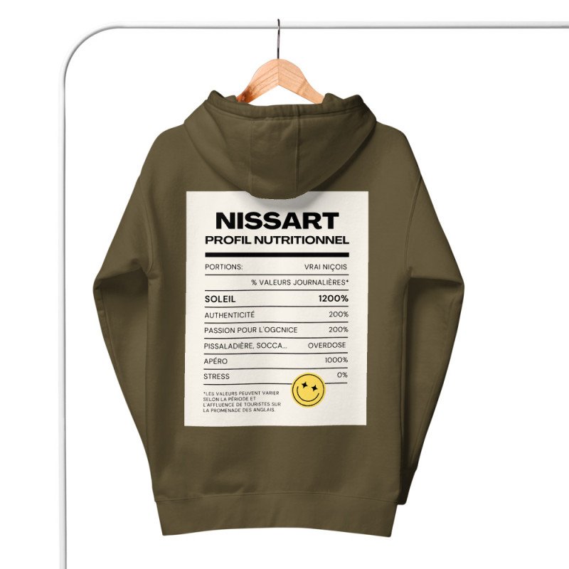 Sweat à capuche Niçois humoristique | Souleu & Baieta Nice